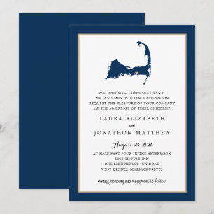 Marine Blue Dennis Cape Cod Carte Gold Heart Maria