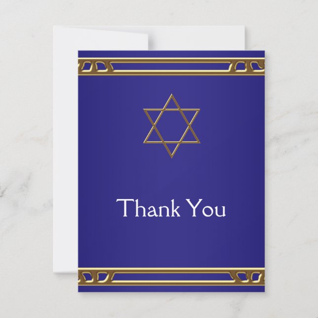 Marine Blue Gold Star de David Merci Cartes (Devant)