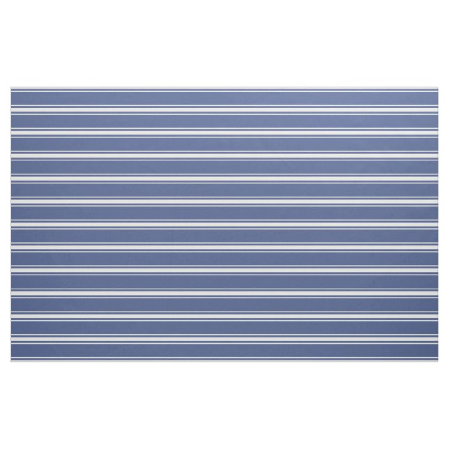 Marine Blue Stripes custom fabric (Yard)