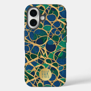 Marine Blue, Teal, Emerald iPhone 16 Case