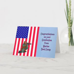 Marine Boot Camp Congratulations for Graduation Card
