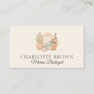 Marine Coastal Research Ocean Education Business Card
