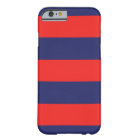 Marine coque iphone rayée Bleu et rouge