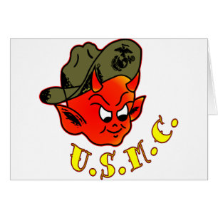 Marine Corps de diable de bande dessinée