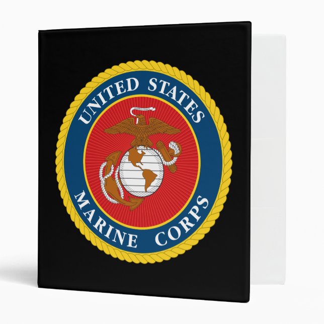 Marine Corps Seal - Flat Binder (Front/Inside)