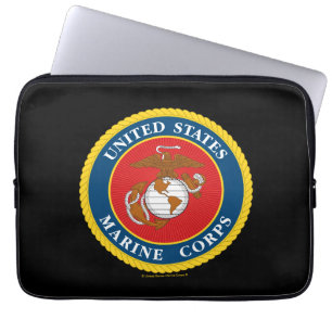 Marine Corps Seal - Flat Laptop Sleeve