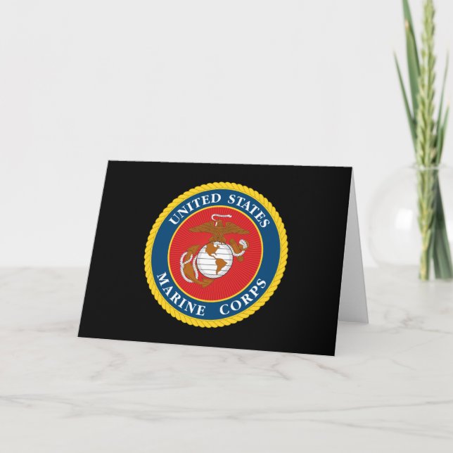 Marine Corps Seal - Flat Note Card (Front)