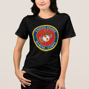Marine Corps Seal - Flat Tri-Blend Shirt