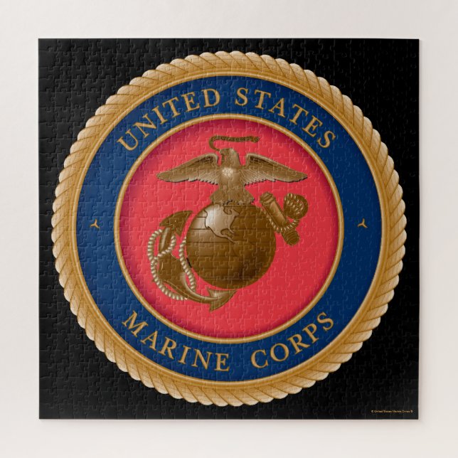 Marine Corps Seal Jigsaw Puzzle (Vertical)