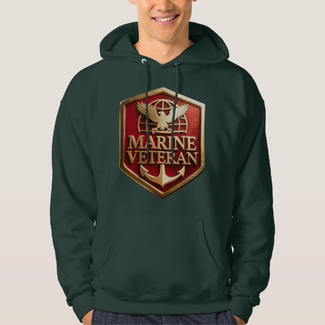 Marine Corps Veteran Hoodie (Front)