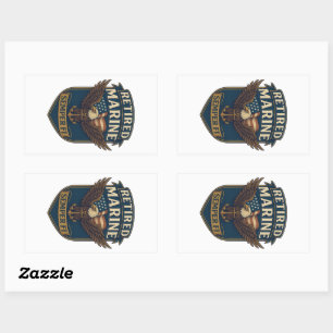 Marine Corps Veteran Logo Emblem Sticker