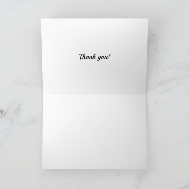 Marine Corps Wedding Thank You Card  (Inside)