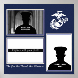 Marine EGA Photo Collage Poster