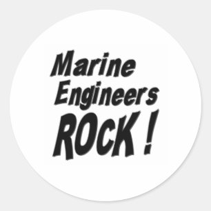 Marine Engineers Rock! Sticker