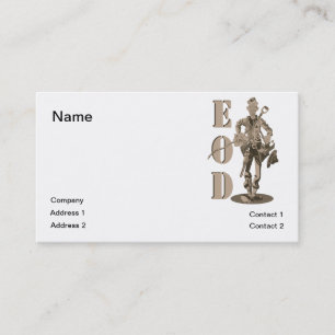 Marine EOD tech Business Card