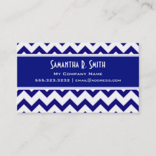 Marine et carte de visite blanc de motif de