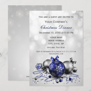 Marine Festive Entreprise Noël Invitation