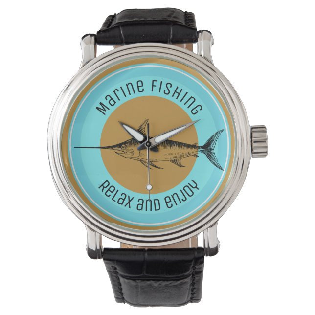 Marine fishing Relax and enjoy Watch (Front)