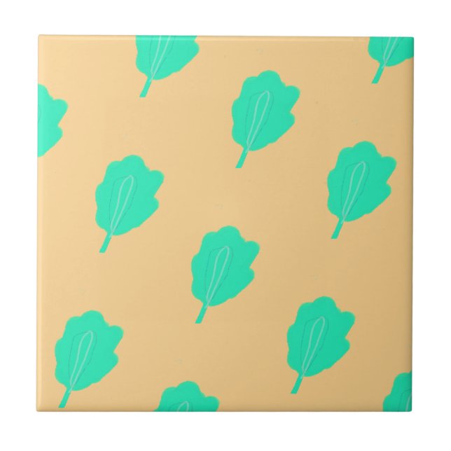 Marine foliage design tile (Front)