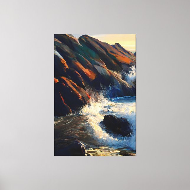 Marine Fury Canvas Print (Front)