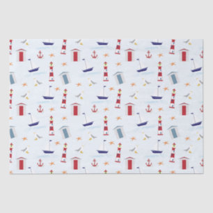 marine gift package tissue paper