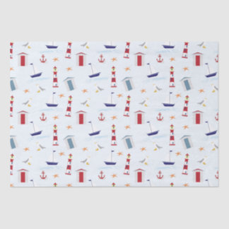 marine gift package tissue paper