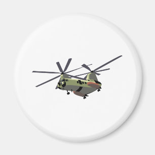 Marine Helicopter Magnet
