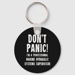 Marine Hydraulic Systems Supervisor Keychain