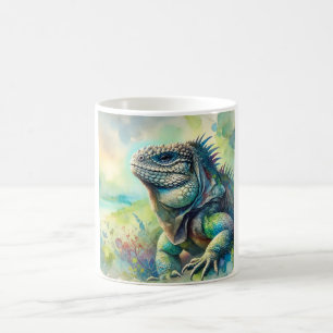Marine Iguana 221024AREF103 - Watercolor Coffee Mug