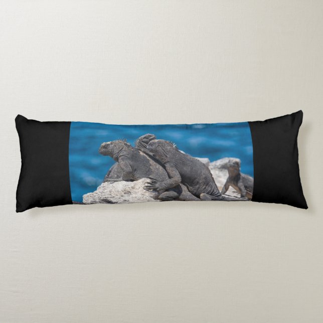 Marine Iguana Body Pillow (Back)