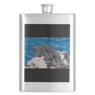 Marine Iguana Hip Flask