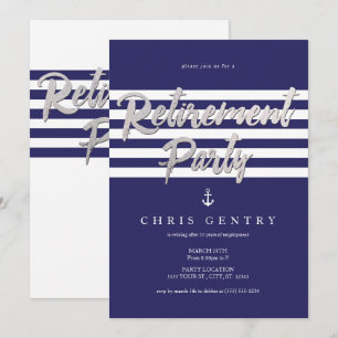 Marine, invitations nautiques de partie de