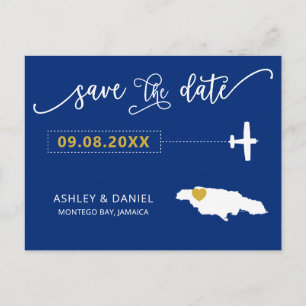 Marine Jamaïque Mariage Enregistrer la carte posta