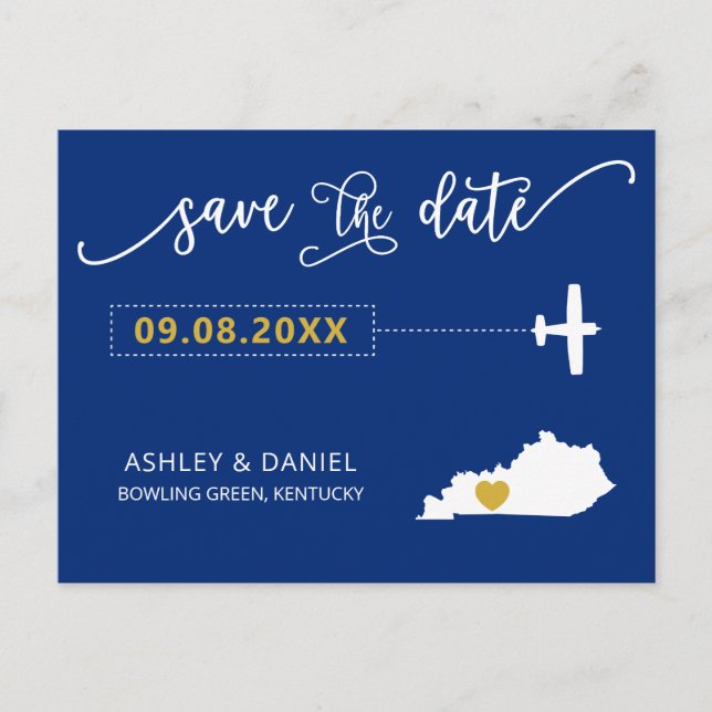 Marine Kentucky Wedding Enregistrer la carte posta (Devant)