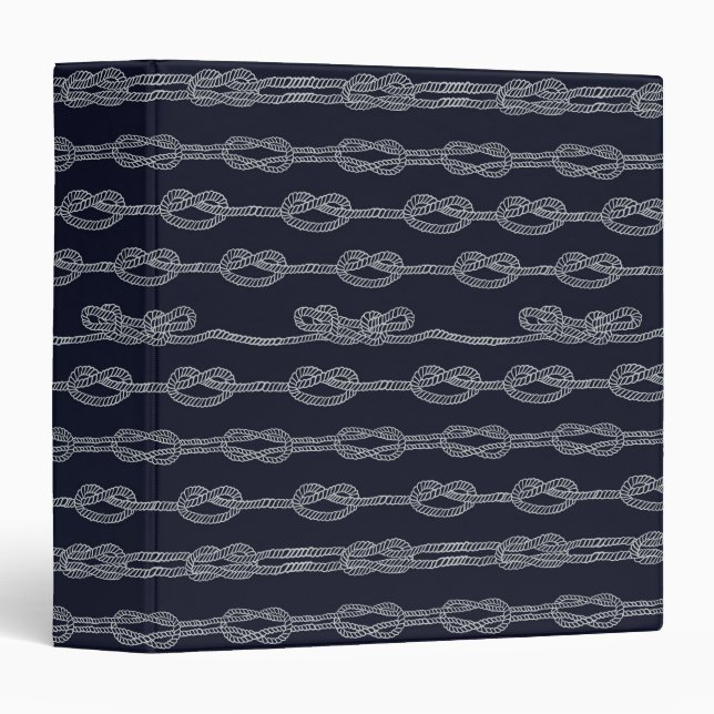 Marine Knots Pattern Binder (Front/Spine)
