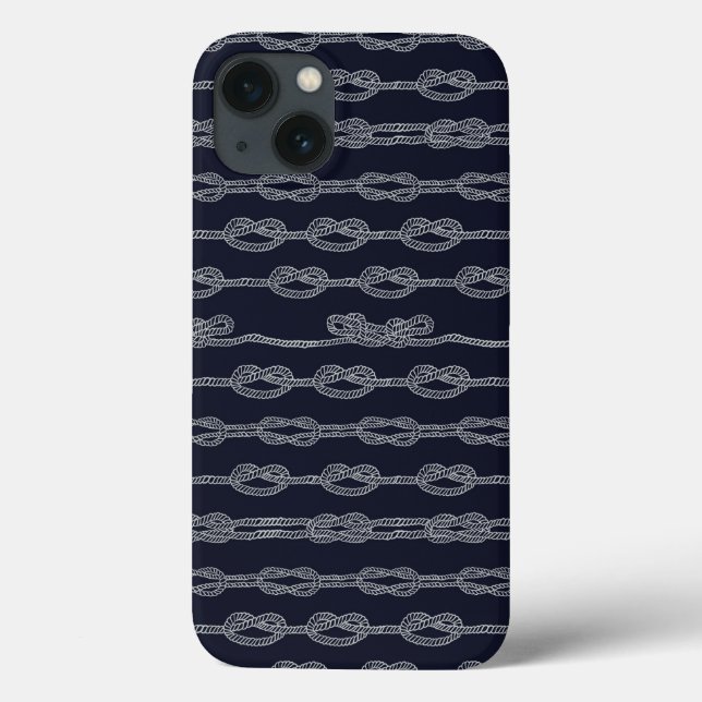 Marine Knots Pattern Case-Mate iPhone Case (Back)