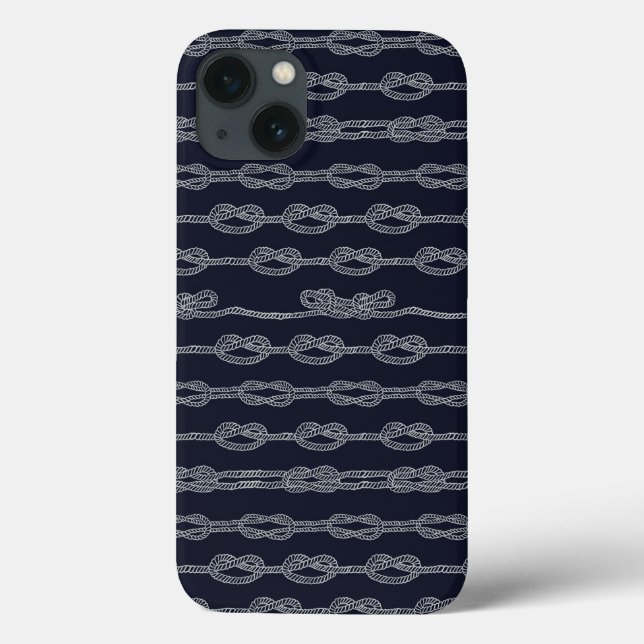 Marine Knots Pattern Case-Mate iPhone Case (Back)