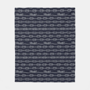 Marine Knots Pattern Fleece Blanket