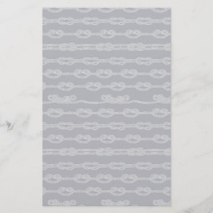 Marine Knots Pattern Stationery