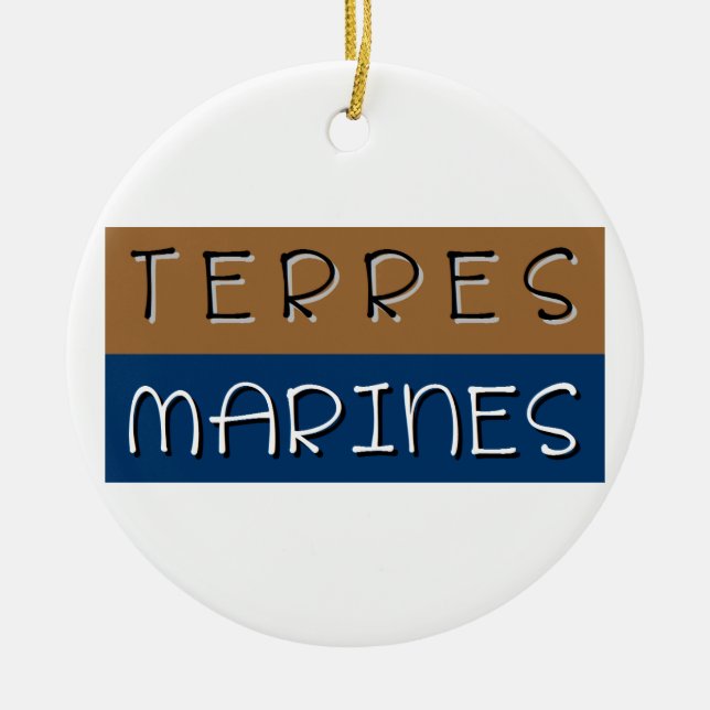 Marine lands ceramic ornament (Front)