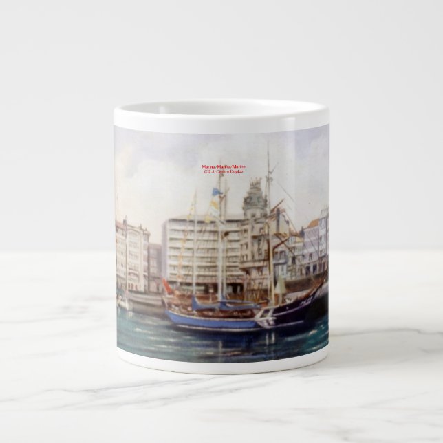 Marine Large Coffee Mug (Front)