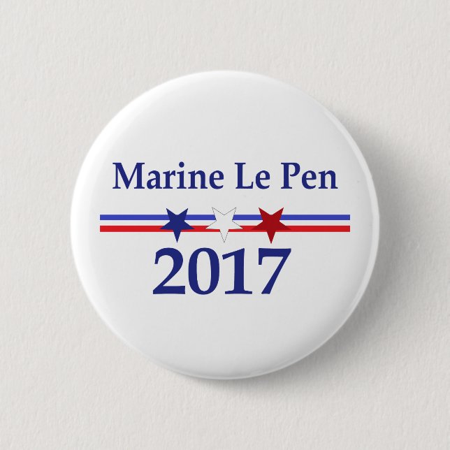 Marine Le Pen 2017 political pin (Front)