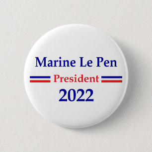 Marine Le Pen 2022 President France 2 Inch Round Button