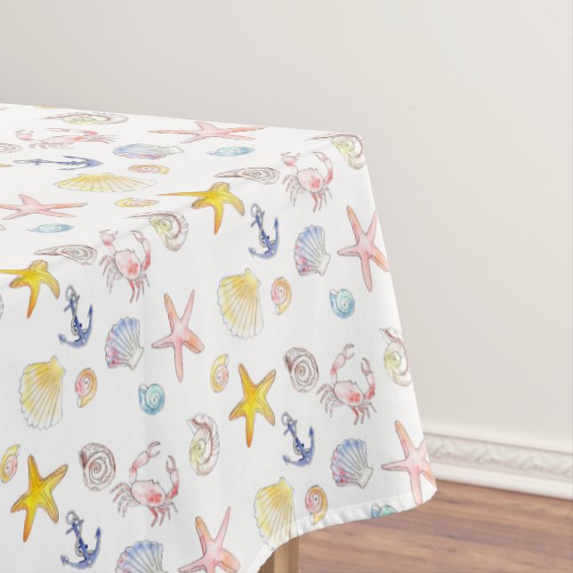 Marine Life & Anchors  Tablecloth (In Situ)