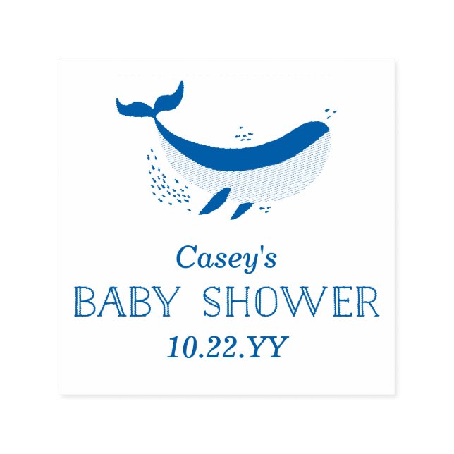 Marine Life Baby Shower Stamp (Design)