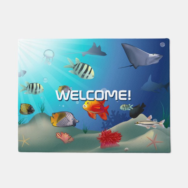 Marine Life Doormat (Front)