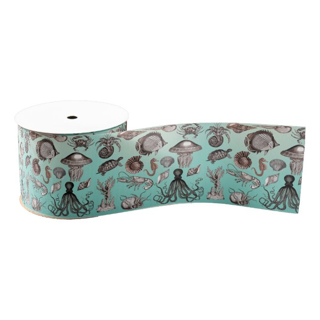 Marine Life Grosgrain Ribbon (Spool)