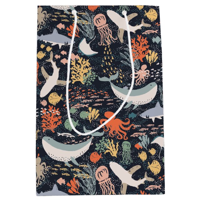 Marine Life Medium Gift Bag (Front)