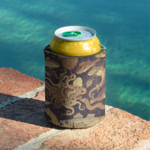 Marine life, Pompeii mosaic Can Cooler