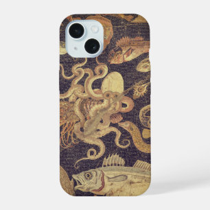 Marine life, Pompeii mosaic iPhone 15 Case